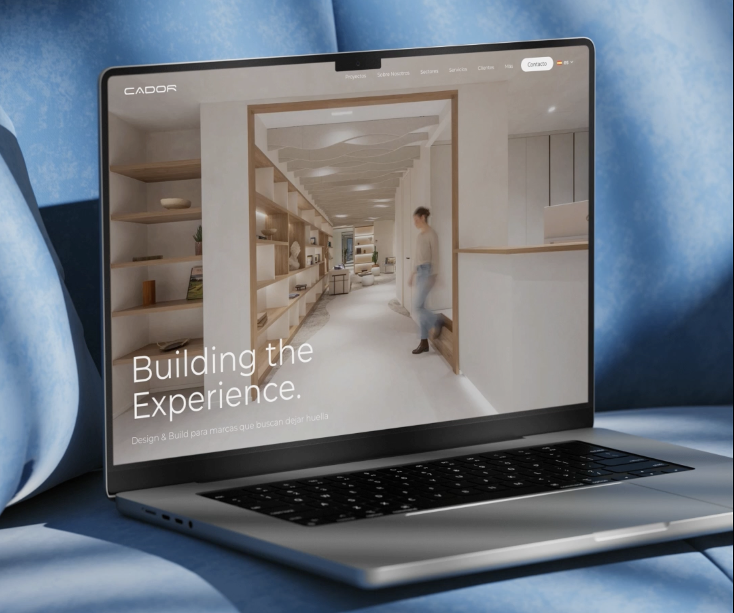 Mockup de la web de Grupo Cador
